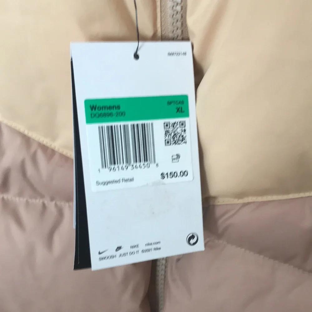 Nike‎ Women's XL Sportswear Therma-FIT Windrunner Women's Down Vest NEW
